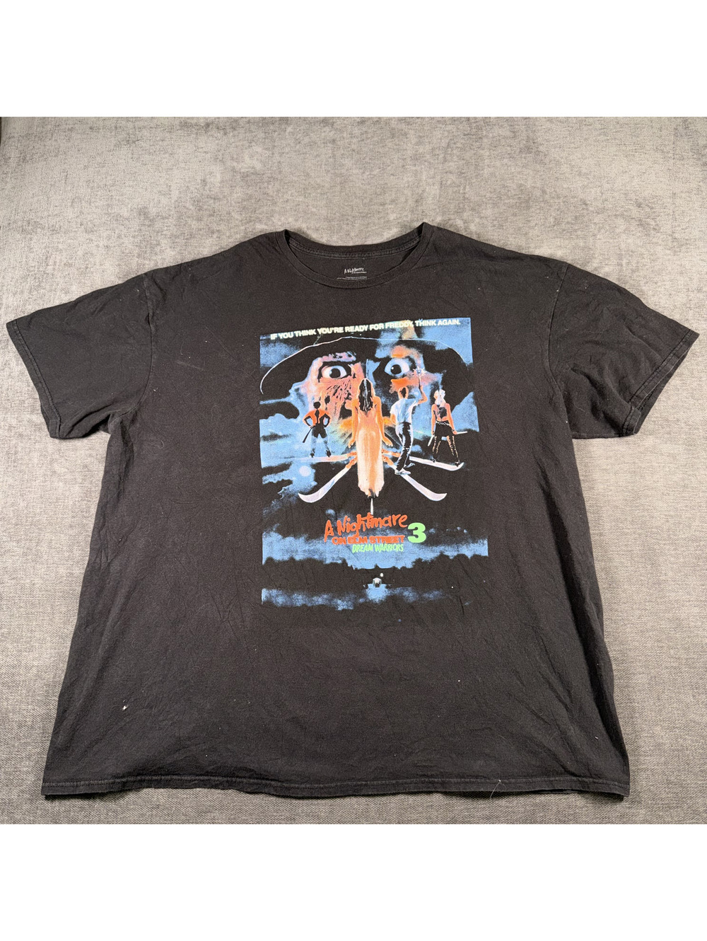 A Nightmare on Elm Street 3 Dream Warriors Black Graphic T-Shirt 3X